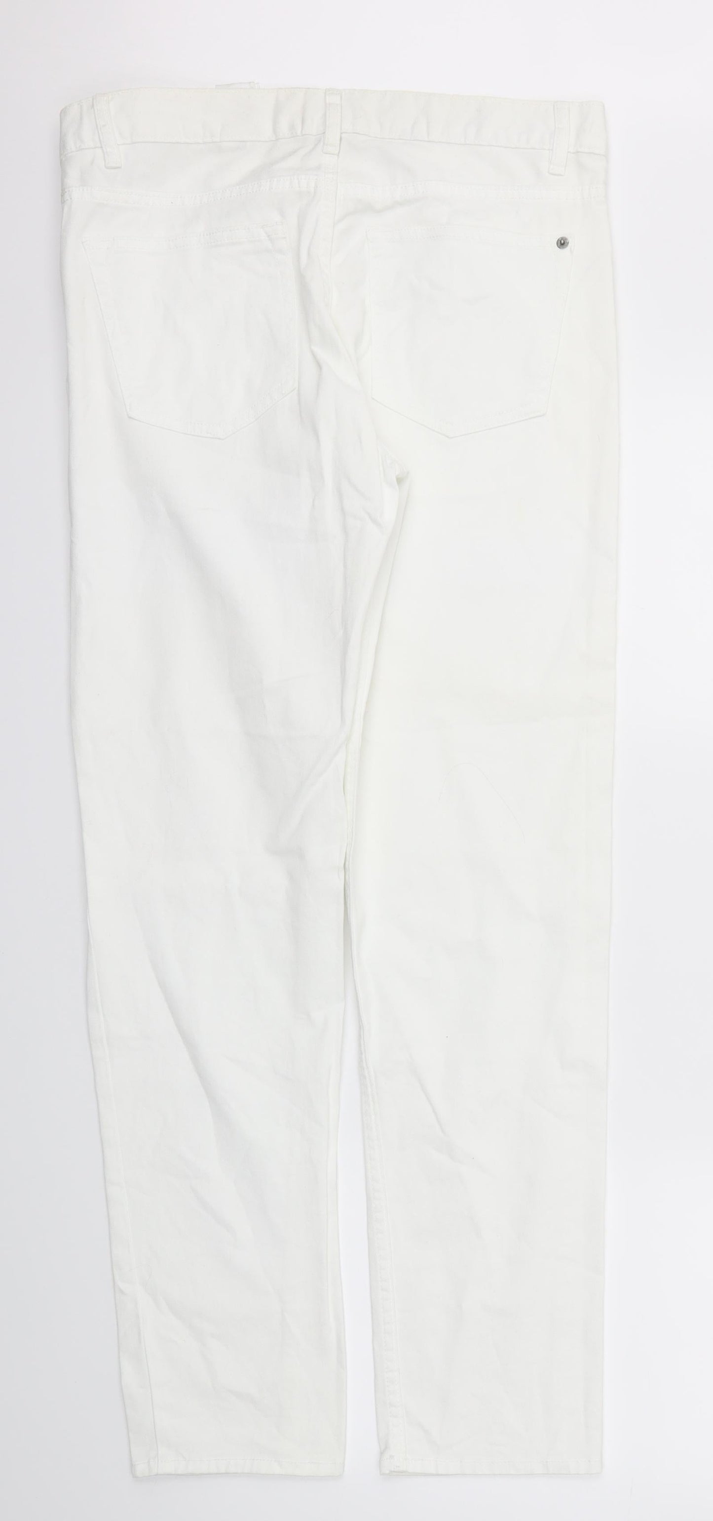 Womens UK Size 30 in H&M Regular Fit Skinny Silver Jeans