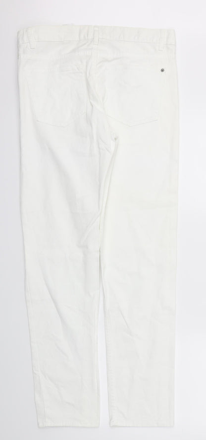 Womens UK Size 30 in H&M Regular Fit Skinny Silver Jeans