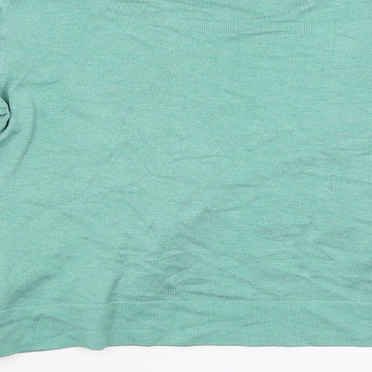 Bonprix Womens Green Wrap Jumper Size M