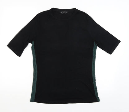 F&F Womens Black   Basic T-Shirt Size 14