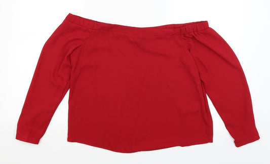 New Look Womens Red   Basic T-Shirt Size 12
