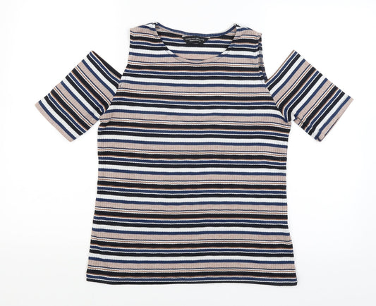 Dorothy Perkins Womens Black Striped  Basic Tank Size 14