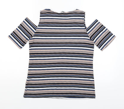 Dorothy Perkins Womens Black Striped  Basic Tank Size 14