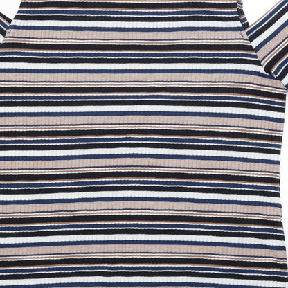 Dorothy Perkins Womens Black Striped  Basic Tank Size 14