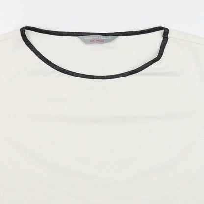 Womens UK Size 16 Dorothy Perkins White Basic T-Shirt