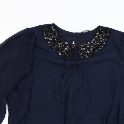 F&F Womens Blue   Basic Blouse Size 14