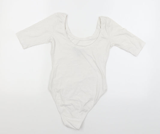 Atmosphere Womens White   Bodysuit One-Piece Size 6