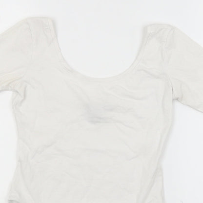 Atmosphere Womens White   Bodysuit One-Piece Size 6