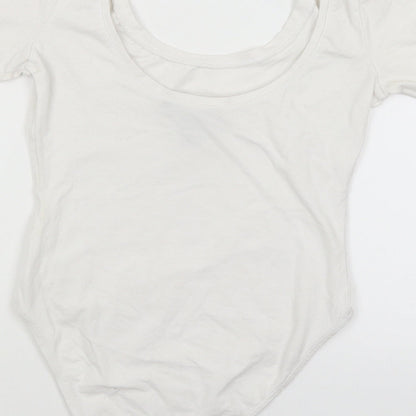 Atmosphere Womens White   Bodysuit One-Piece Size 6