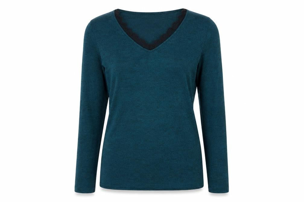 Womens UK Size 4 Primark Blue Basic T-Shirt