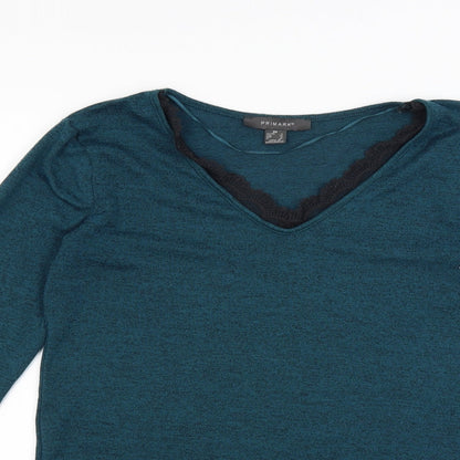 Primark Womens Blue   Basic T-Shirt Size 4