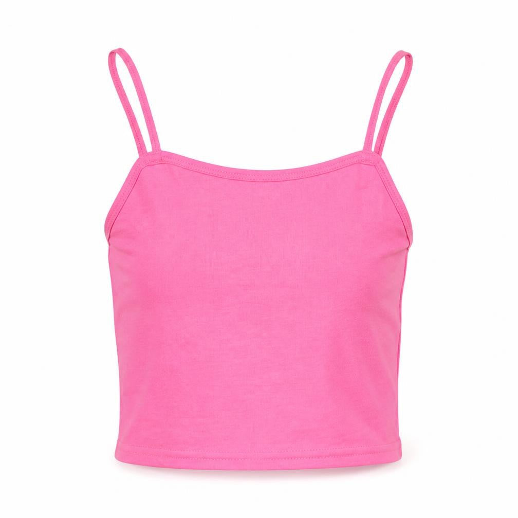 Womens UK Size XS H&M Pink Cropped Tank