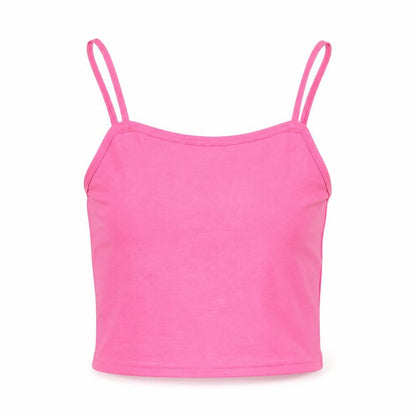 Womens UK Size XS H&M Pink Cropped Tank