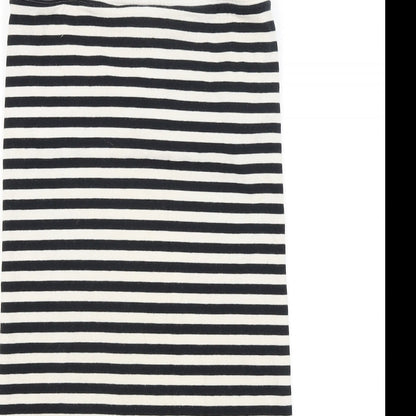 Womens UK Size 8 Topshop Black Tunic T-Shirt