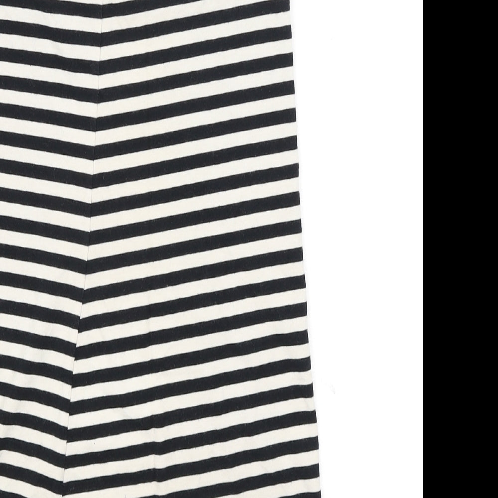 Womens UK Size 8 Topshop Black Tunic T-Shirt