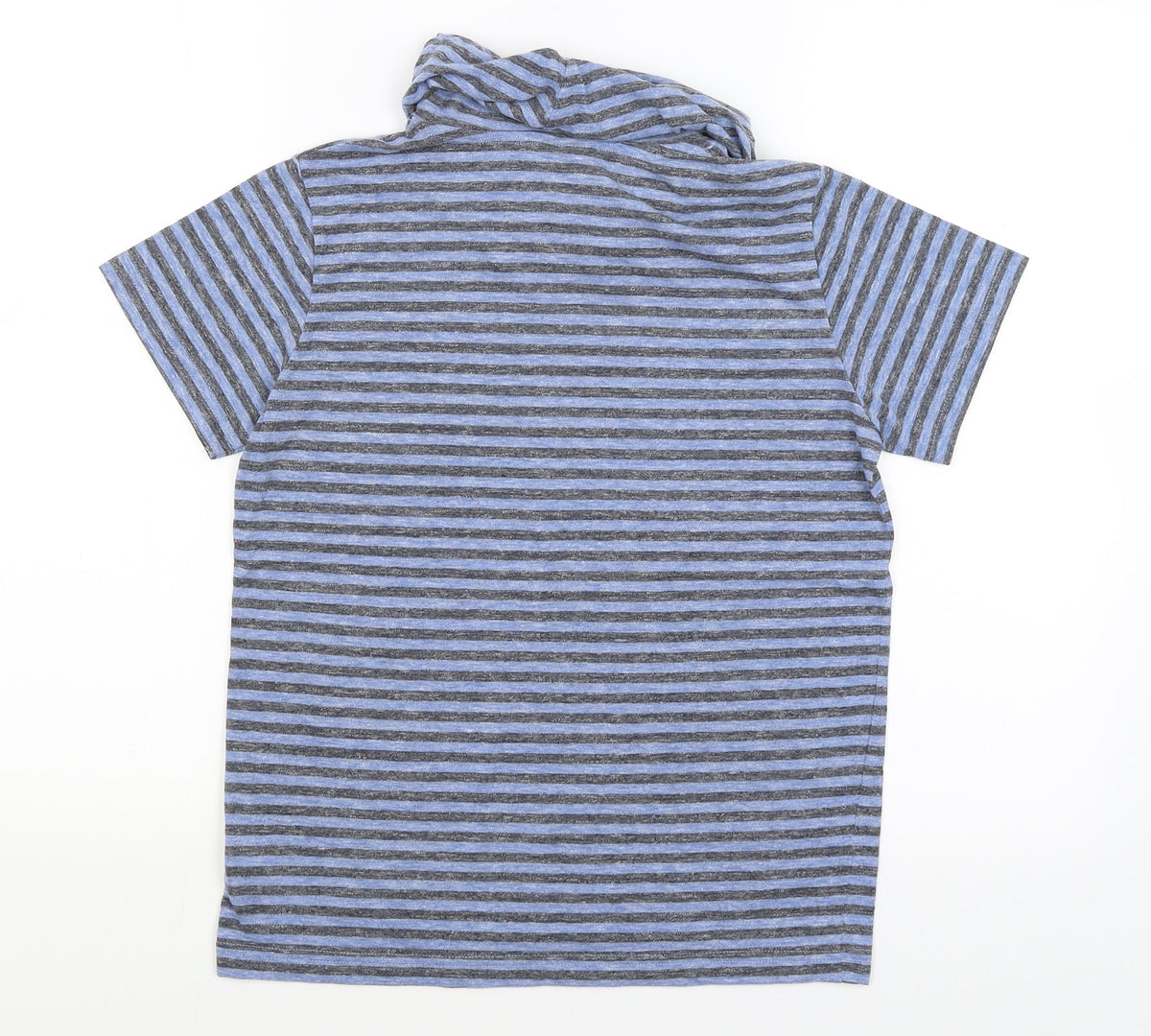 Next Boys Blue Striped  Basic T-Shirt Size 10 Years