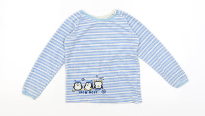 Lupilu Boys Blue Spotted  Basic T-Shirt Size 3-4 Years  - Penguins