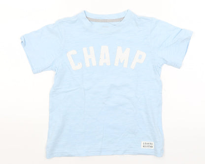Carter's Boys Blue   Basic T-Shirt Size 4 Years  - Champ