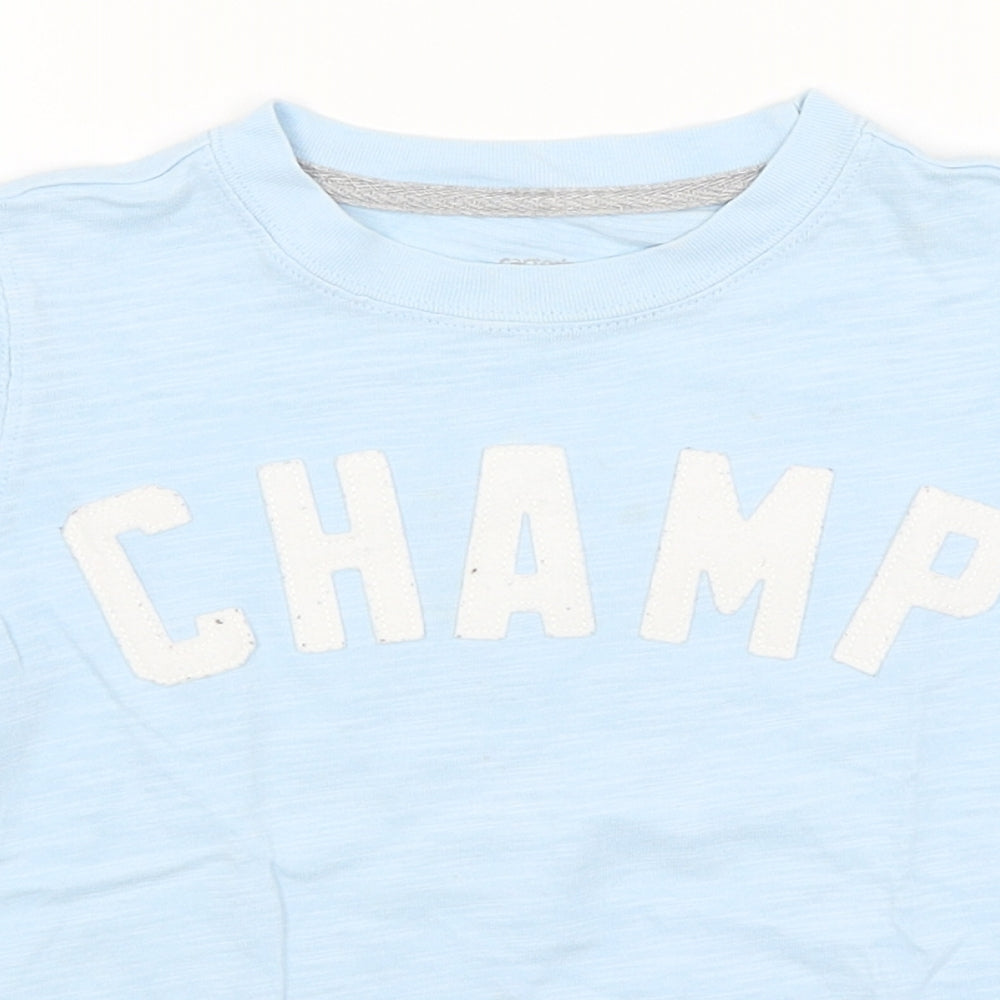 Carter's Boys Blue   Basic T-Shirt Size 4 Years  - Champ
