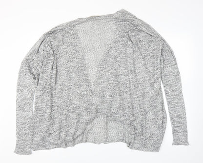 Womens UK Size 14 Label Lab Grey Wrap Blouse