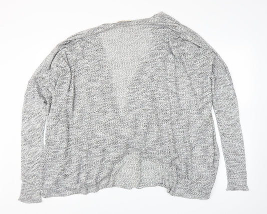 Womens UK Size 14 Label Lab Grey Wrap Blouse