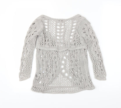 Creamie Girls Grey   Cardigan Jumper Size 5 Years