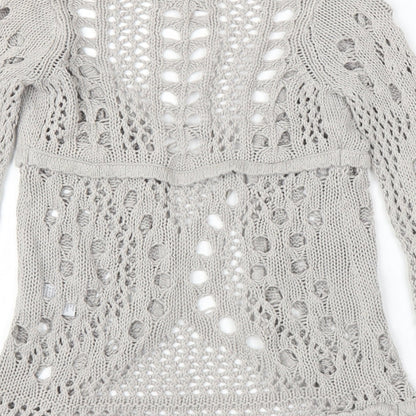 Creamie Girls Grey   Cardigan Jumper Size 5 Years