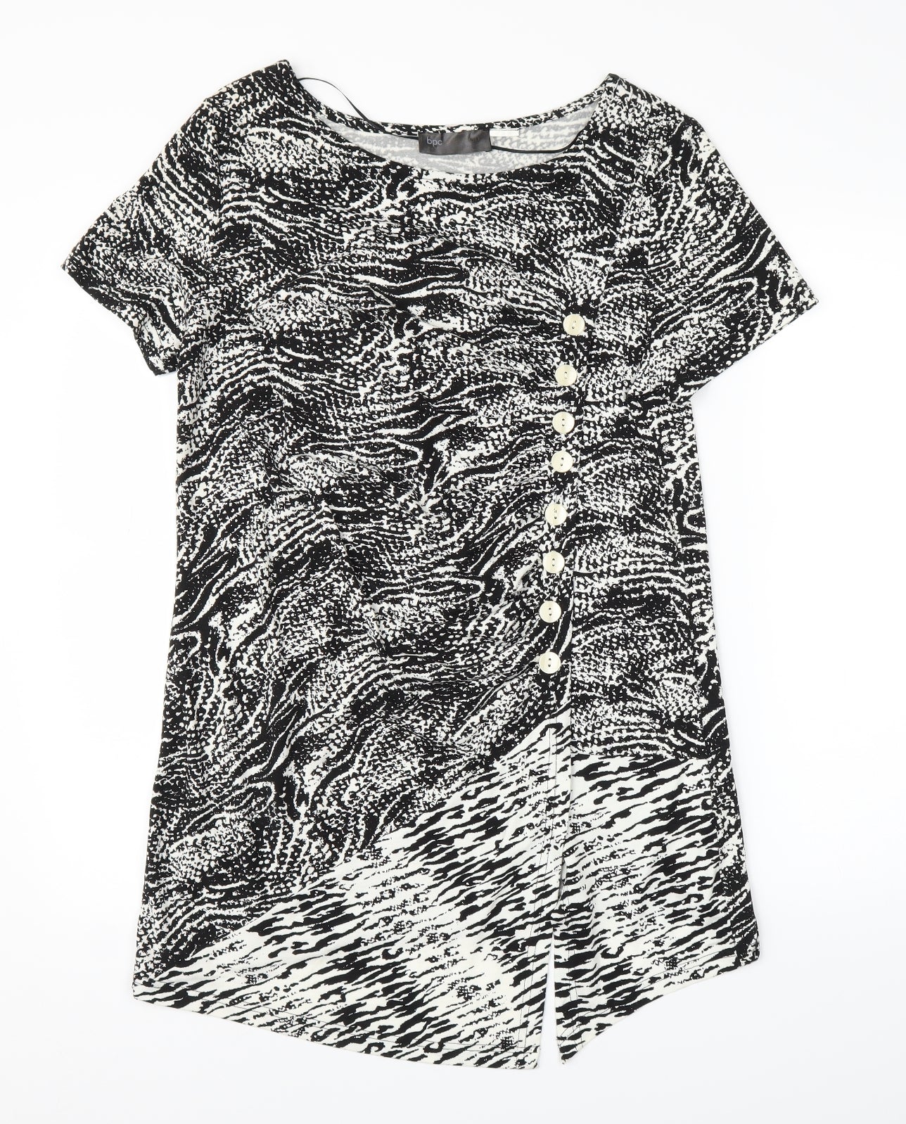 BPC Womens Black Animal Print  Bodycon  Size L