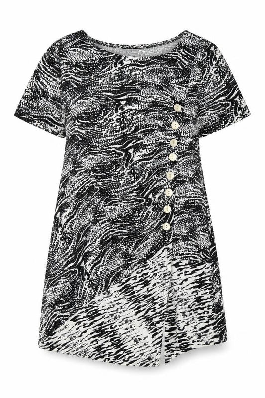 BPC Womens Black Animal Print  Bodycon  Size L