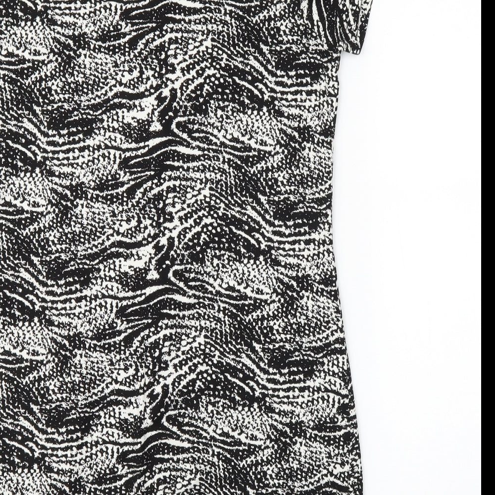 BPC Womens Black Animal Print  Bodycon  Size L