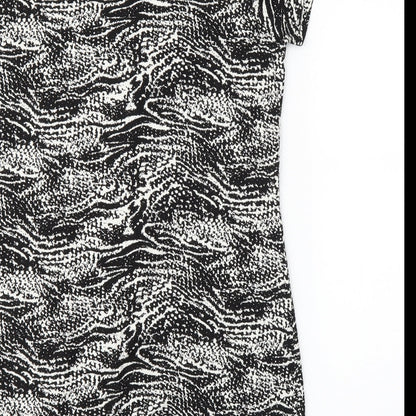 BPC Womens Black Animal Print  Bodycon  Size L