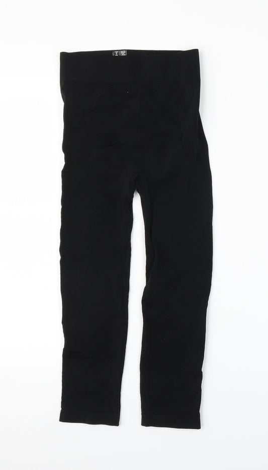 Primark Womens Black   Capri Leggings Size 10 L20 in