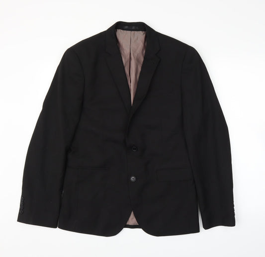 Primark Womens Black   Jacket Suit Jacket Size 38