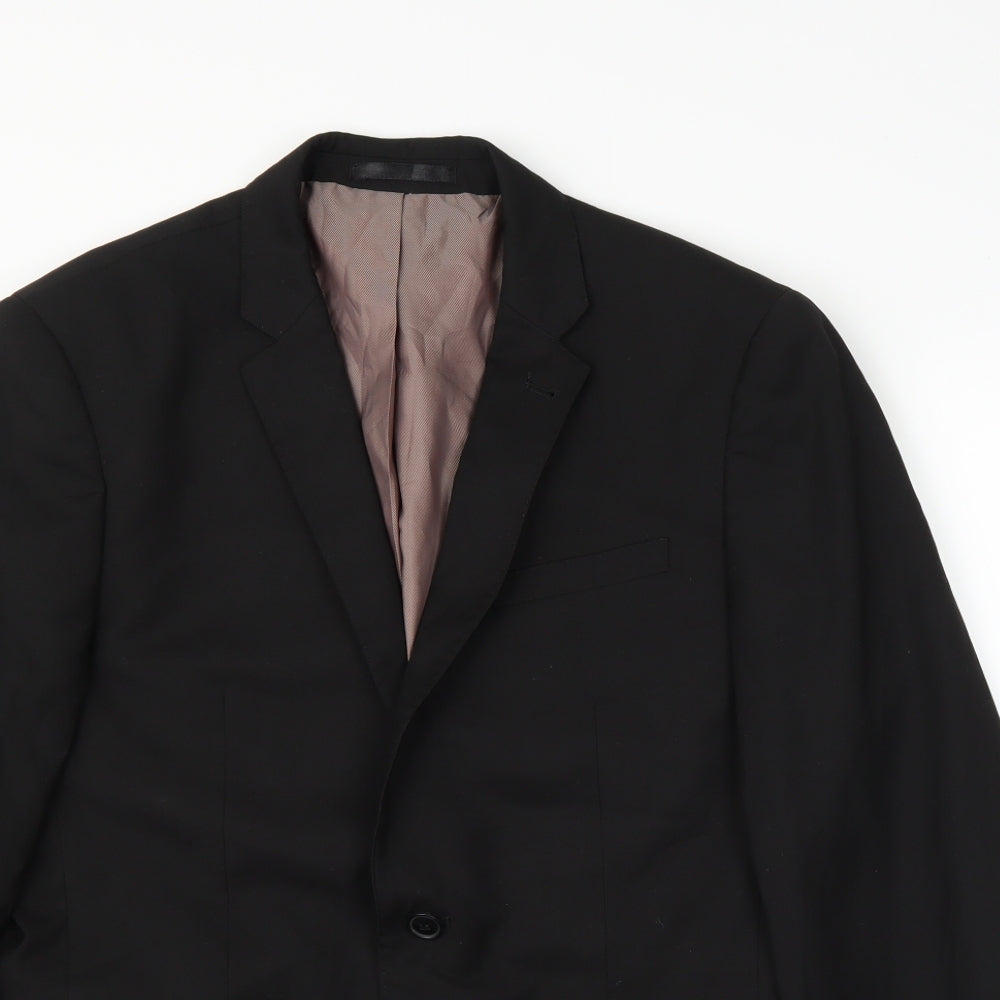 Primark Womens Black   Jacket Suit Jacket Size 38