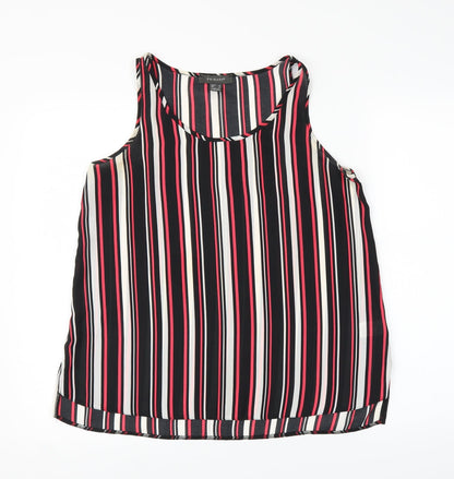 Primark Womens Red Striped  Basic Tank Size 12