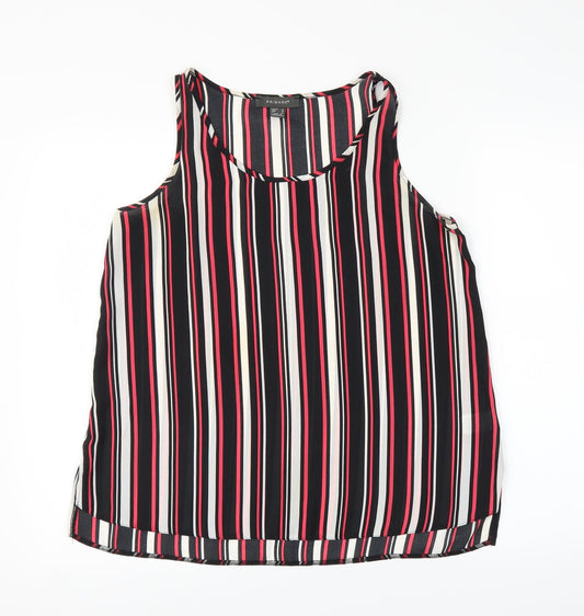 Primark Womens Red Striped  Basic Tank Size 12