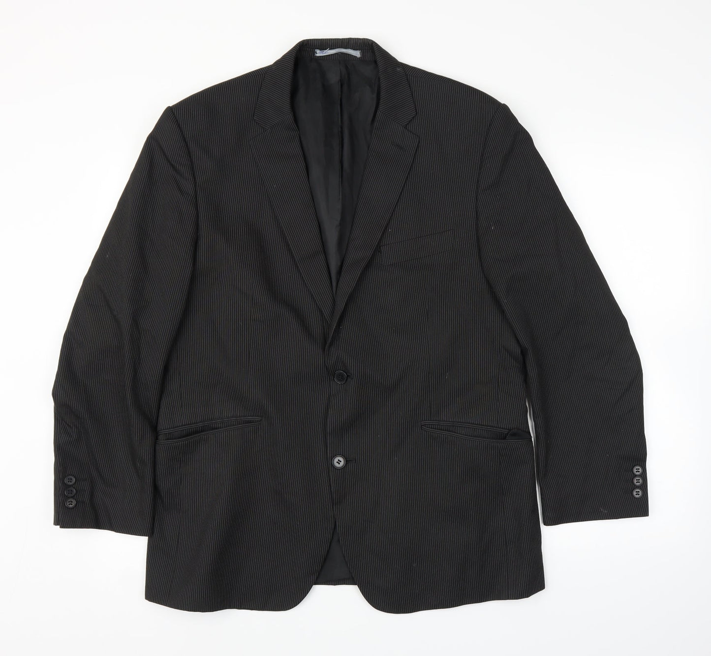 Mens UK Size 42 Preworn Regular Black Suit Jacket