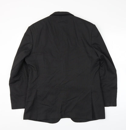 Mens UK Size 42 Preworn Regular Black Suit Jacket