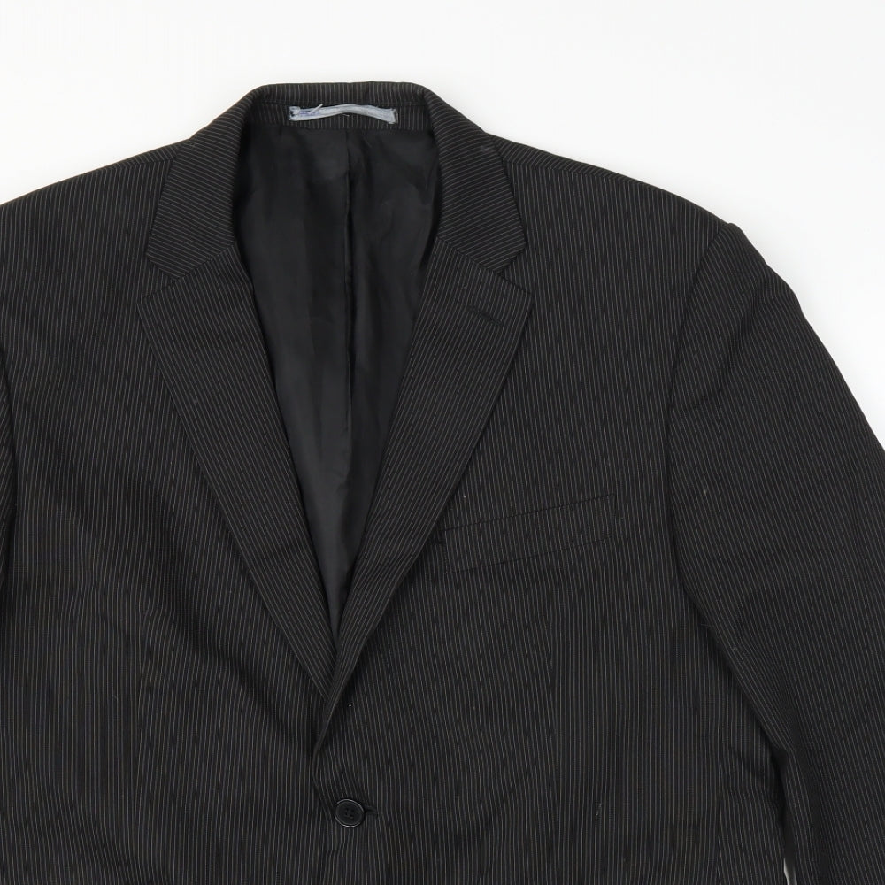 Mens UK Size 42 Preworn Regular Black Suit Jacket