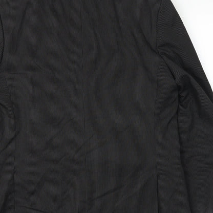 Mens UK Size 42 Preworn Regular Black Suit Jacket
