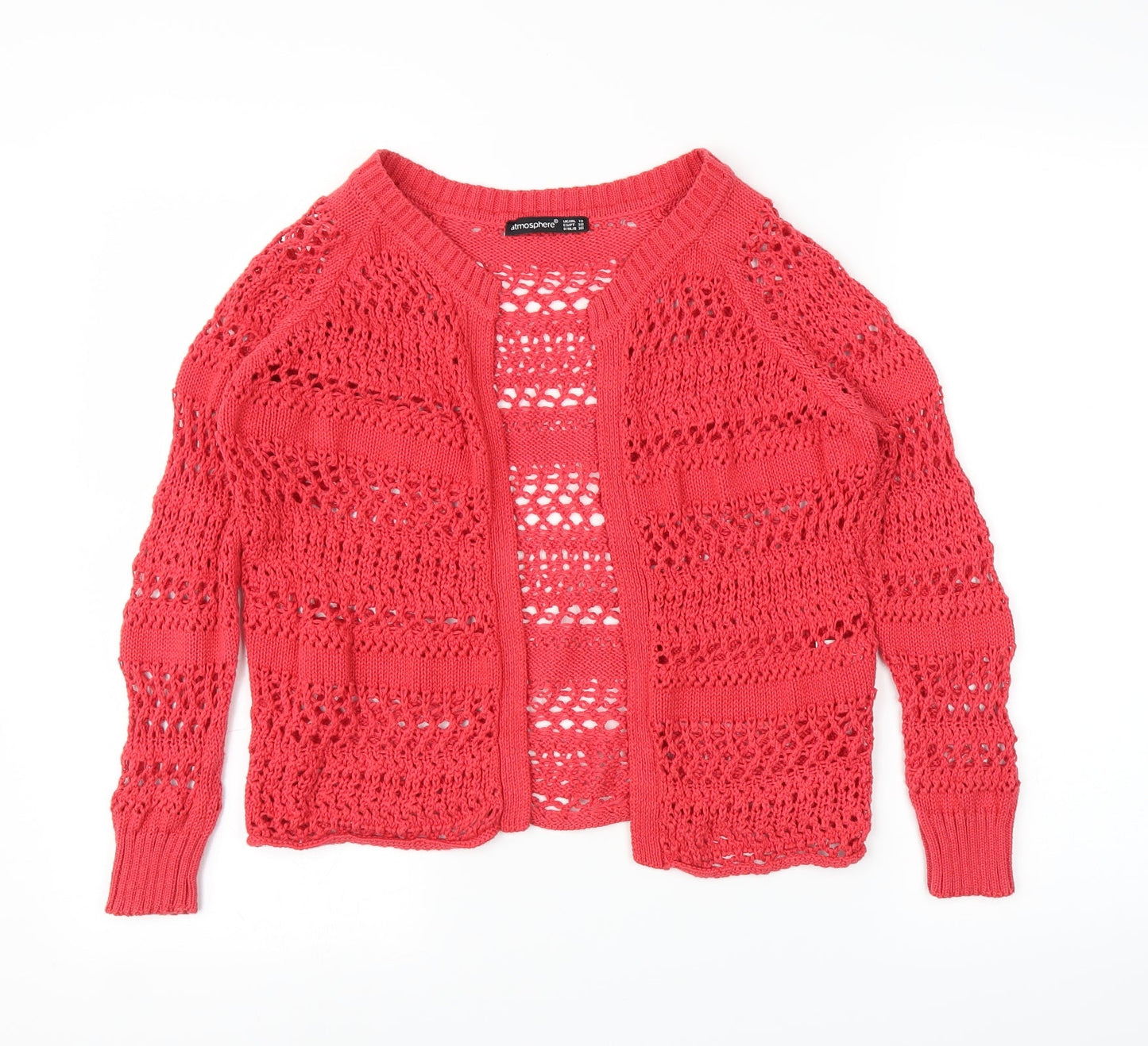 Primark Womens Red   Cardigan Jumper Size 10