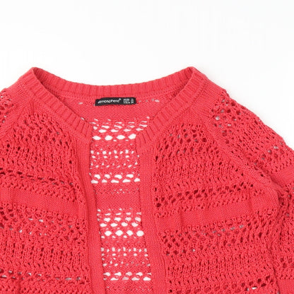 Primark Womens Red   Cardigan Jumper Size 10
