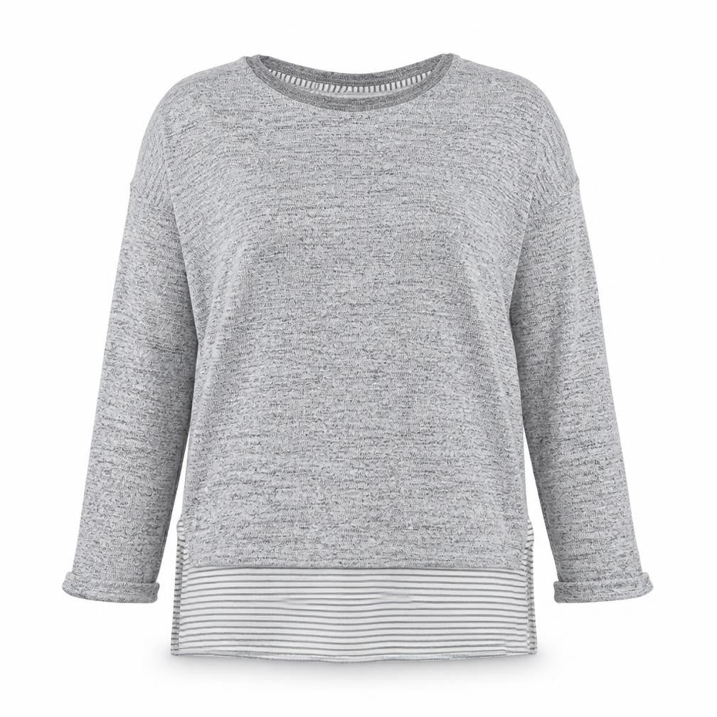 Womens UK Size 8 Primark Grey Basic Blouse