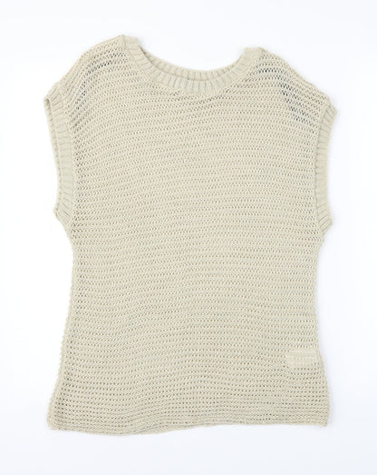 Warehouse Womens Beige   Vest Jumper Size 6