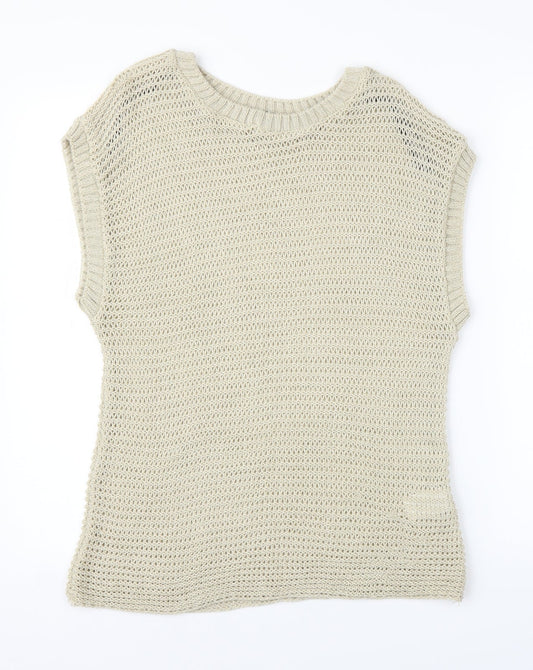 Warehouse Womens Beige   Vest Jumper Size 6