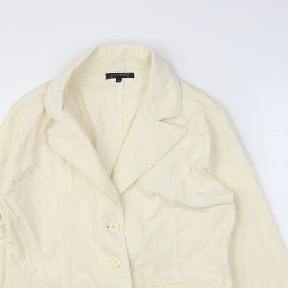 Saint Tropez Womens Ivory  Corduroy Jacket  Size XL