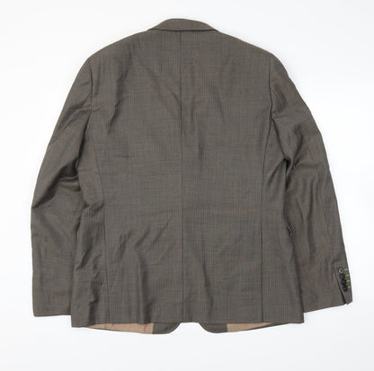 Mens UK Size 42 Topman Regular Brown Suit Jacket