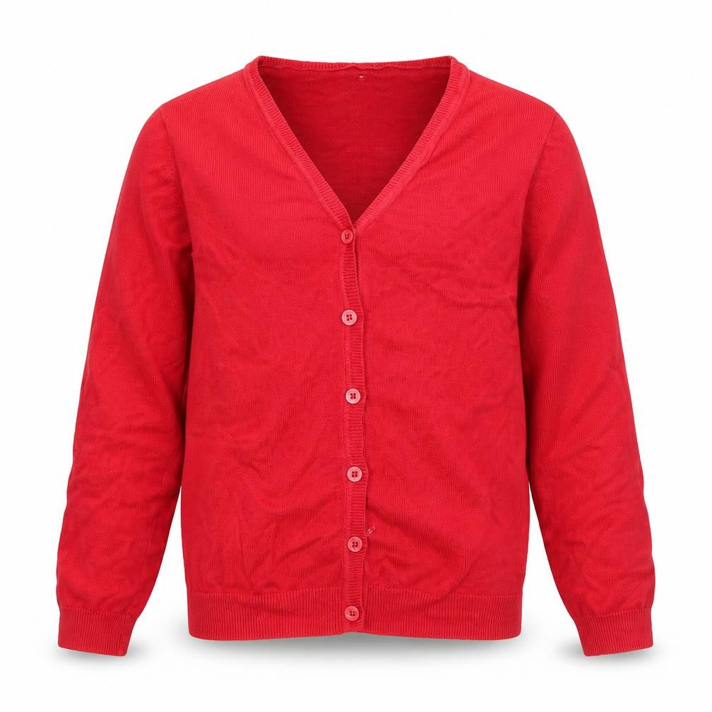 George Girls Red   Cardigan Jumper Size 9-10 Years