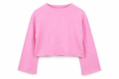 H&M Womens Pink   Pullover Jumper Size L  - Cropped