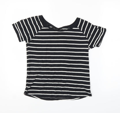 Womens UK Size 4 Topshop Blue Basic T-Shirt